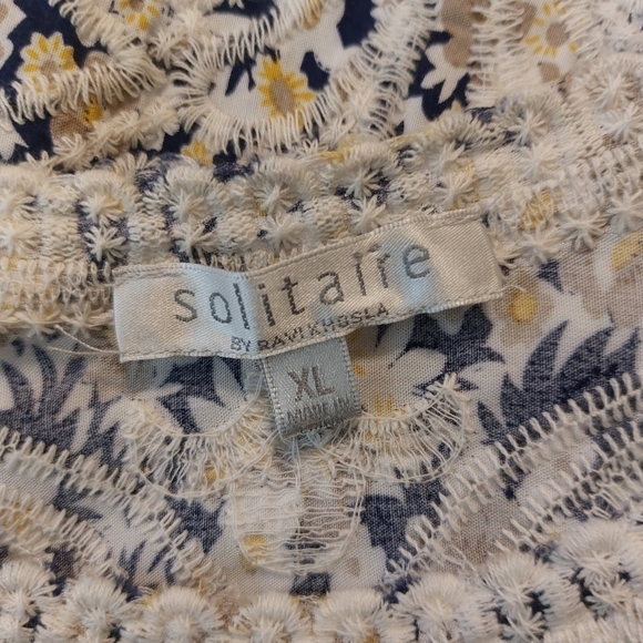 BOHO Solitaire Ladies 3/4 Sleeve Tunic Top- size XL - Picture 2 of 4